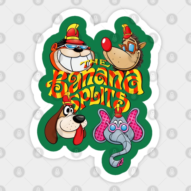 The Banana Splits Sticker by Arrow